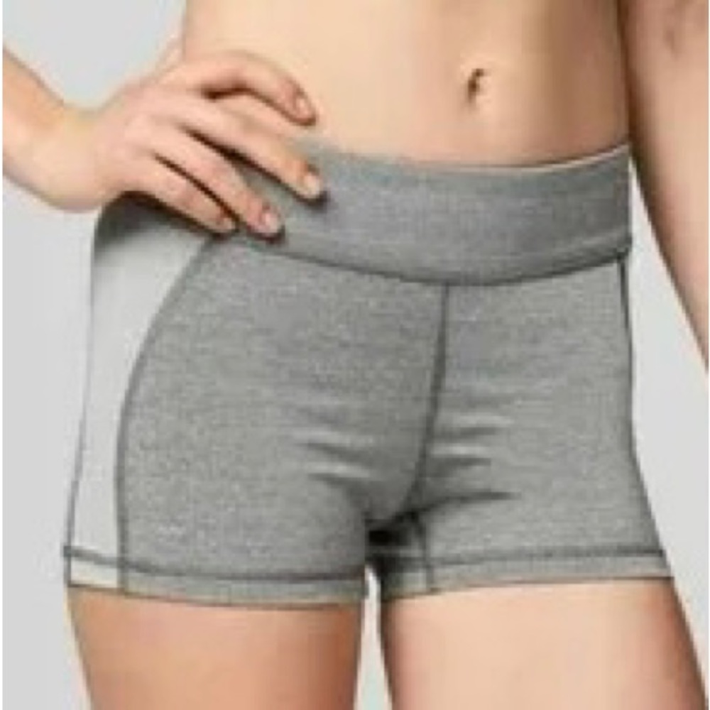 Live Love Dream Aeropostale High Performance Booty BIke Shorts Gray Stripe XS